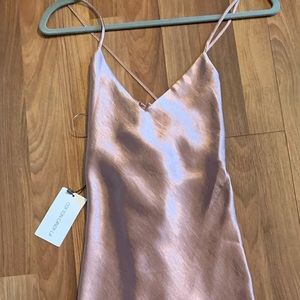 TAUPE PINK MIDI DRESS